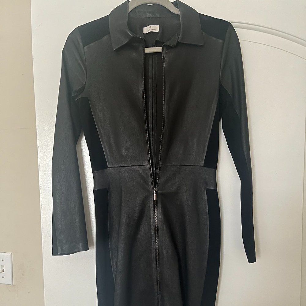 Maison Ullens Nappa Lambskin Leather Dress